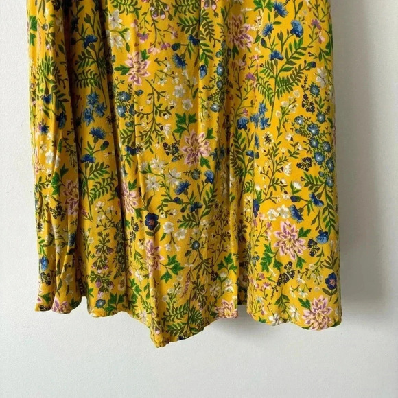 Old Navy Yellow Floral Flowy Feminine Dress Women Large - Picture 5 of 6